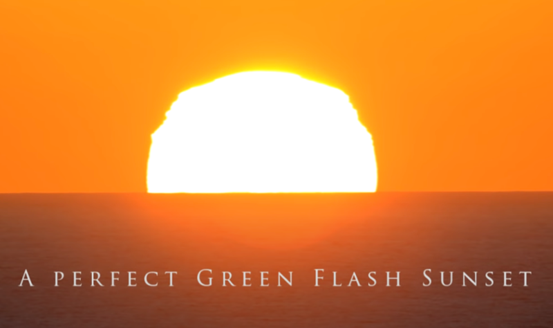 green flash sunset